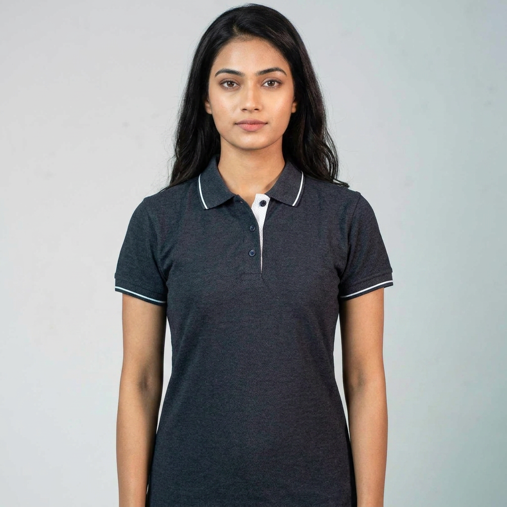 Charcoal Melange / White